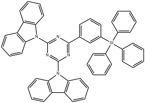 9H-Carbazole, 9,9'-[6-[3-(triphenylsilyl)phenyl]-1,3,5-triazine-2,4-diyl]bis-|9,9'-[6-[3-(三苯基甲硅烷基)苯基]-1,3,5-三嗪-2,4-二基]雙-9H-咔唑