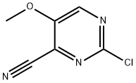 4-Pyrimidinecarbonitrile, 2-chloro-5-methoxy- Struktur