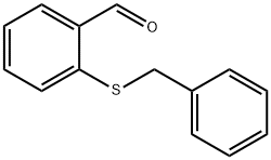 Benzaldehyde, 2-[(phenylmethyl)thio]- Struktur
