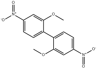 2,2'-dimethoxy-4,4'-dinitrobiphenyl Struktur