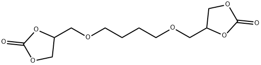 4,4'-[1,4-Butanediylbis(oxymethylene)]bis[1,3-dioxolan-2-one Struktur