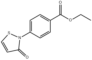 Benzoic acid, 4-(3-oxo-2(3H)-isothiazolyl)-, ethyl ester Structure