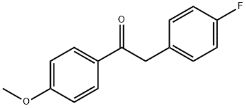 Ethanone, 2-(4-fluorophenyl)-1-(4-methoxyphenyl)- Struktur