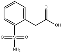 Benzeneacetic acid, 2-(aminosulfonyl)- Struktur