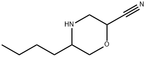 2-Morpholinecarbonitrile,5-butyl- Structure