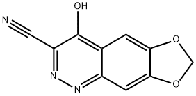 4-Hydroxy[1,3]dioxolo[4,5-g]cinnoline-3-carbonitrile Struktur