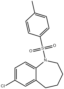 1H-1-Benzazepine, 7-chloro-2,3,4,5-tetrahydro-1-[(4-methylphenyl)sulfonyl]- Struktur