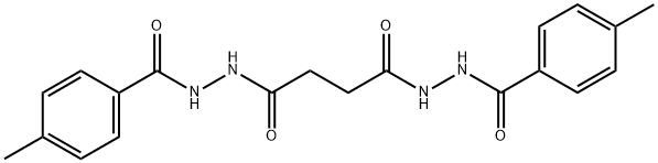 N'1,N'4-bis(4-methylbenzoyl)succinohydrazide Struktur