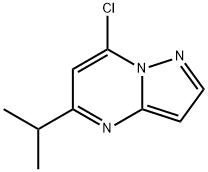 7-chloro-5-isopropylpyrazolo[1,5-a]pyrimidine Struktur