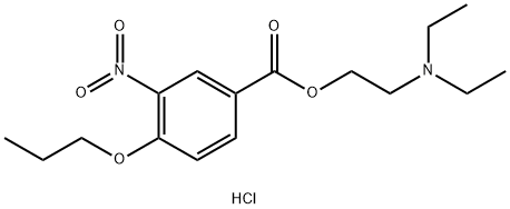 2-(Diethylamino)ethyl 3-Nitro-4-propoxybenzoate Hydrochloride 結(jié)構(gòu)式
