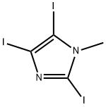2,4,5-Triiodo-1-methylimidazole Struktur