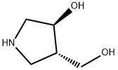 3-Pyrrolidinemethanol, 4-hydroxy-, (3S,4S)- Struktur