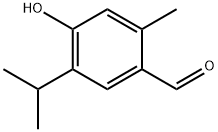 Benzaldehyde, 4-hydroxy-2-methyl-5-(1-methylethyl)- Struktur