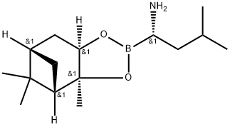 4,6-Methano-1,3,2-benzodioxaborole-2-methanamine, hexahydro-3a,5,5-trimethyl-α-(2-methylpropyl)-, (αS,3aS,4S,6S,7aR)- 結(jié)構(gòu)式