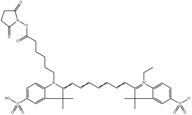 磺化Cy7琥珀酰亞胺酯, 477908-53-5, 結(jié)構(gòu)式