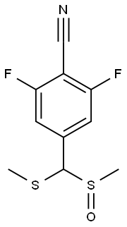 Benzonitrile, 2,6-difluoro-4-[(methylsulfinyl)(methylthio)methyl]-