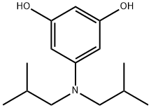 1,3-Benzenediol, 5-[bis(2-methylpropyl)amino]- Struktur