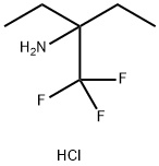 3-(三氟甲基)戊-3-胺鹽酸鹽 結(jié)構(gòu)式