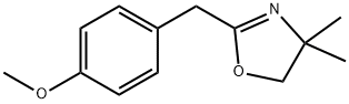 2-(4-methoxybenzyl)-4,4-dimethyl-4,5-dihydrooxazole Struktur