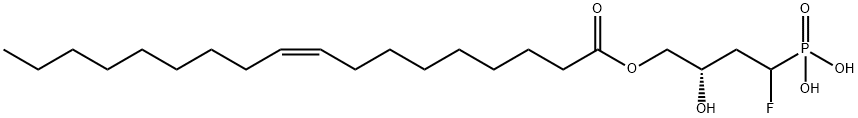 (3S) 1-fluro-3hyrdroxy 4 butyl 1 phosphonate Struktur