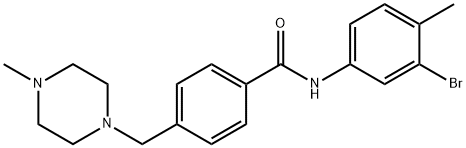 Benzamide, N-(3-bromo-4-methylphenyl)-4-[(4-methyl-1-piperazinyl)methyl]- Struktur