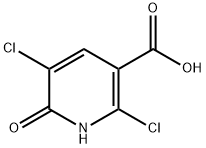 3-Pyridinecarboxylic acid, 2,5-dichloro-1,6-dihydro-6-oxo- Struktur
