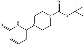 Tert-butyl 4-(1,6-dihydro-6-oxopyridin-2-yl)piperazine-1-carboxylate Struktur