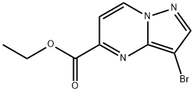 ethyl 3-bromopyrazolo[1,5-a]pyrimidine-5-carboxylate, 619306-83-1, 結構式
