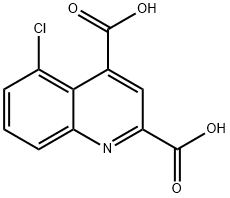 2,4-Quinolinedicarboxylic acid, 5-chloro- Struktur