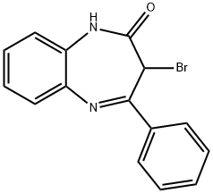 2H-1,5-Benzodiazepin-2-one, 3-bromo-1,3-dihydro-4-phenyl- Struktur