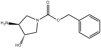 1-PYRROLIDINECARBOXYLIC ACID, 3-AMINO-4-HYDROXY-, PHENYLMETHYL ESTER, (3S,4S)-, 708273-49-8, 結(jié)構(gòu)式