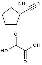 Cyclopentanecarbonitrile, 1-amino-, ethanedioate (1:1) Struktur