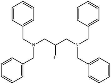 1,3-Propanediamine, 2-fluoro-N1,N1,N3,N3-tetrakis(phenylmethyl)- Struktur