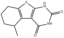 5,6,7,8-Tetrahydro-5-methyl-[1]benzothieno[2,3-d]pyrimidine-2,4(1H,3H)-dione Structure