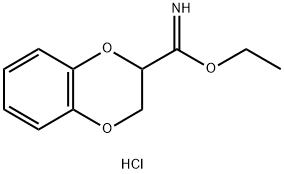 1,4-Benzodioxin-2-carboximidic acid, 2,3-dihydro-, ethyl ester, hydrochloride (1:1)