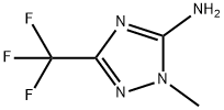 1-methyl-3-(trifluoromethyl)-1H-1,2,4-triazol-5-amine Struktur