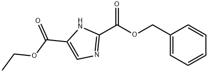 1H-Imidazole-2,5-dicarboxylic acid, 5-ethyl 2-(phenylmethyl) ester Struktur