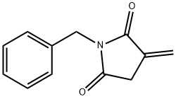 2,5-Pyrrolidinedione, 3-methylene-1-(phenylmethyl)- Struktur