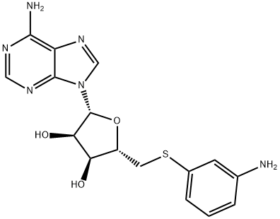 5'-S-(3-Aminophenyl)-5'-thioadenosine Struktur