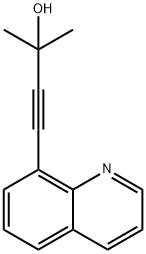 3-Butyn-2-ol, 2-methyl-4-(8-quinolinyl)-