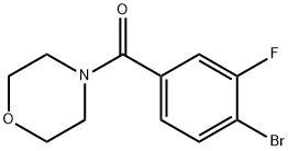 Methanone, (4-bromo-3-fluorophenyl)-4-morpholinyl- Struktur