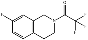 2,2,2-trifluoro-1-(7-fluoro-3,4-dihydro-1H-isoquinolin-2-yl)ethanone Struktur