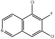 5,7-dichloro-6-fluoroisoquinoline Struktur
