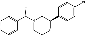 Morpholine, 2-(4-bromophenyl)-4-[(1S)-1-phenylethyl]-, (2R)-, 920802-43-3, 結(jié)構(gòu)式