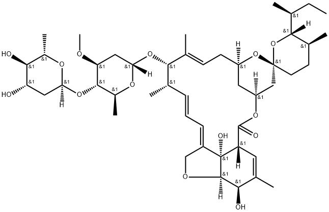 3”-O-Demethyl Ivermectin Struktur