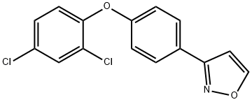 JR-3406, 3-(4-(2,4-Dichlorophenoxy)phenyl)isoxazole, 97% Struktur