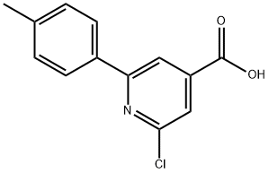 JR-6361, 2-Chloro-6-p-tolylpyridine-4-carboxylic acid, 97% Struktur