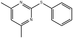 Pyrimidine, 4,6-dimethyl-2-(phenylthio)- Struktur