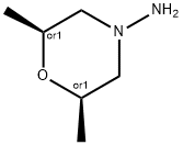 4-Morpholinamine, 2,6-dimethyl-, (2R,6S)-rel- Structure