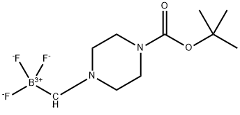 (4-Boc-piperazin-1-yl)methyltrifluorobororonic acid Structure